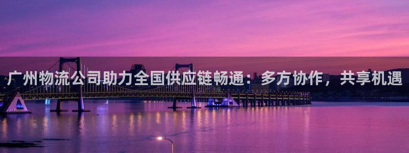 多多28h5链接：广州物流公司助力全